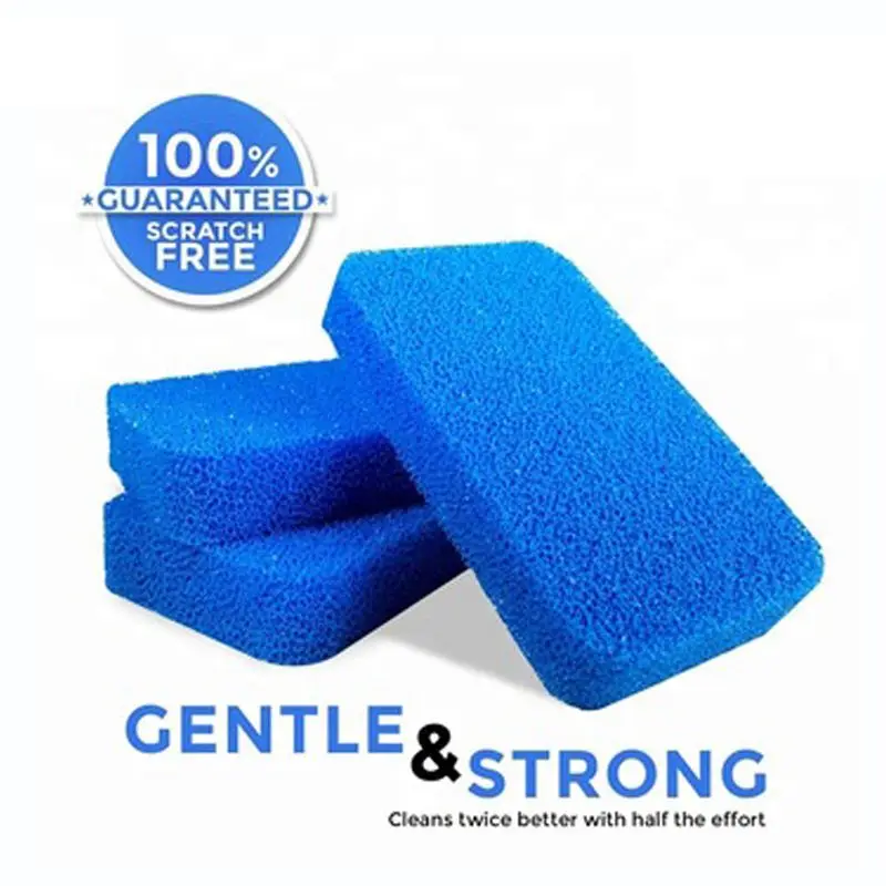 

Car washing cleaning eraser Sponge Floor scrubber tasteless sponge, Blue;dark green;orange