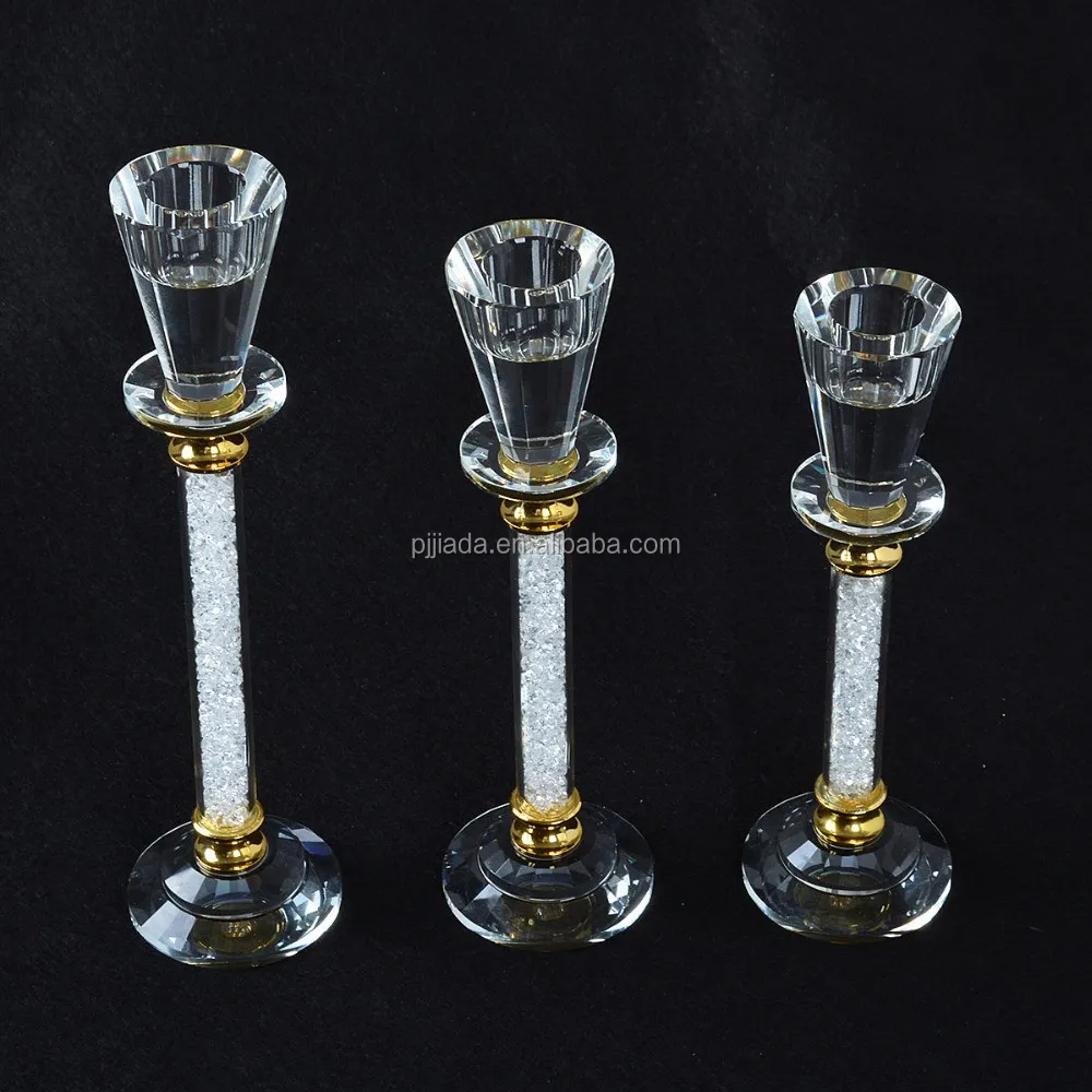 18CM 20CM  22CM40LS Crystal Candelabra Diamond Crystals Candlesticks Tabletop Decorations for 22mm taper candles Hot selling