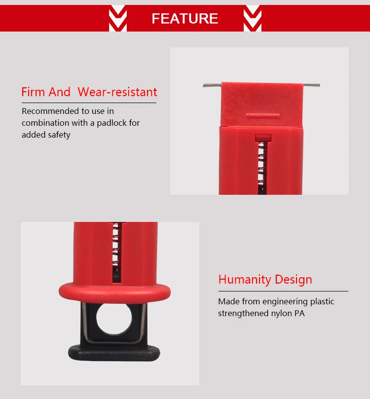 BOSHI Customized Color Miniature Circuit Breaker Lockout Device