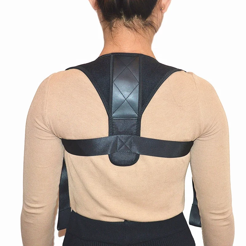

Sports Posture Corrector Spinal Support Physical Therapy Posture Corrective Brace, Black