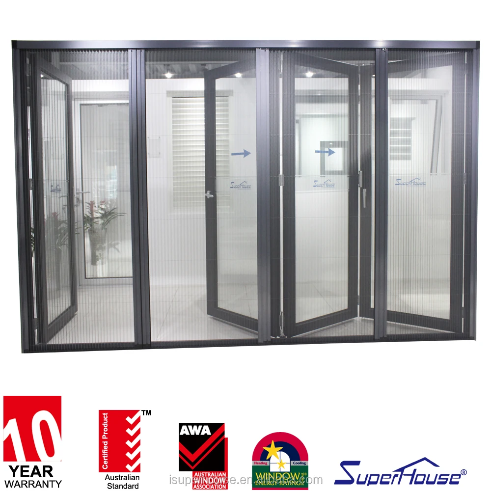 Australia standard / New Zealand standard / Miami Dade / AAMA impact folding glass door