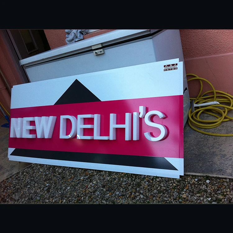 Hot Sell Solid Acrylic Letter Embossing Sign Signage For Cafe Shop