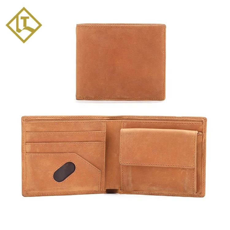 
Hot selling RFID full grain thin handmade custom minimalist slim card holder genuine leather wallet 