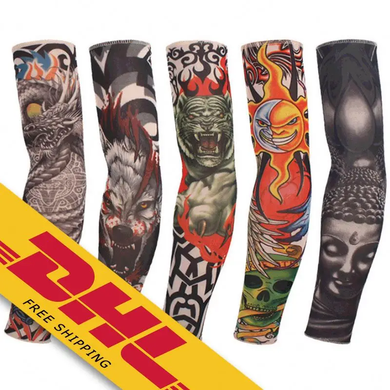 

200 Designs Temporary Tattoo Sleeves Body Art Tattoo Sleeves to Cover Arms Anti UV Arm Sleeves for Men Women