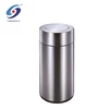 Rubber Ring Bottom Large Trash Bin Stainless Steel Garbage Can
