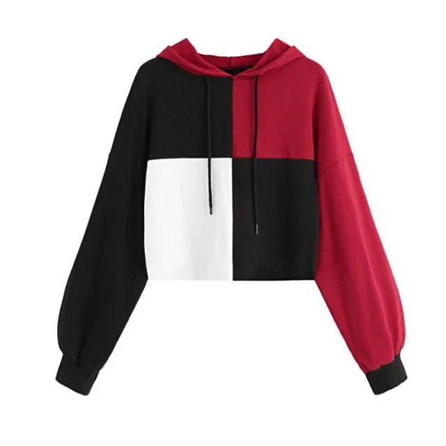 

Women's Hooded Pullover Sweatshirt Long Sleeve Fashion Hoodie, Can be customized