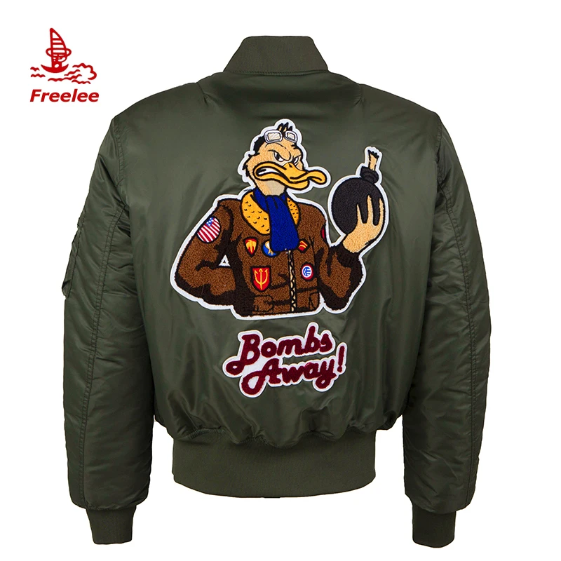 

Latest design donald duck cartoon womens winter bomber jacket