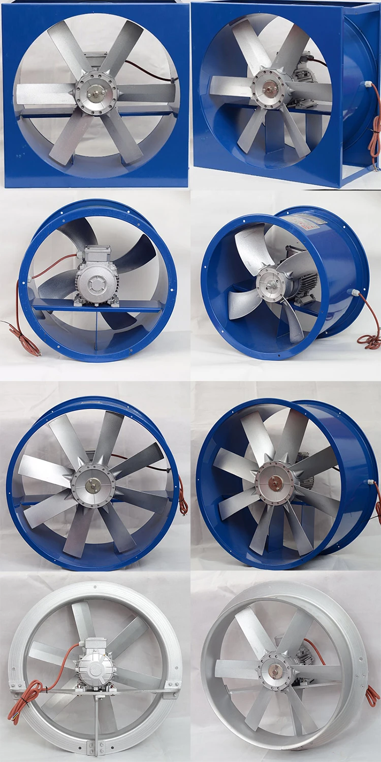 Quality Stainless Steel Aluminum Blades High Temperature Explosion Proof Axial Fan