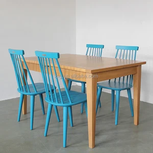 kvj-7233-1 modern extensible four seater solid wood oblong