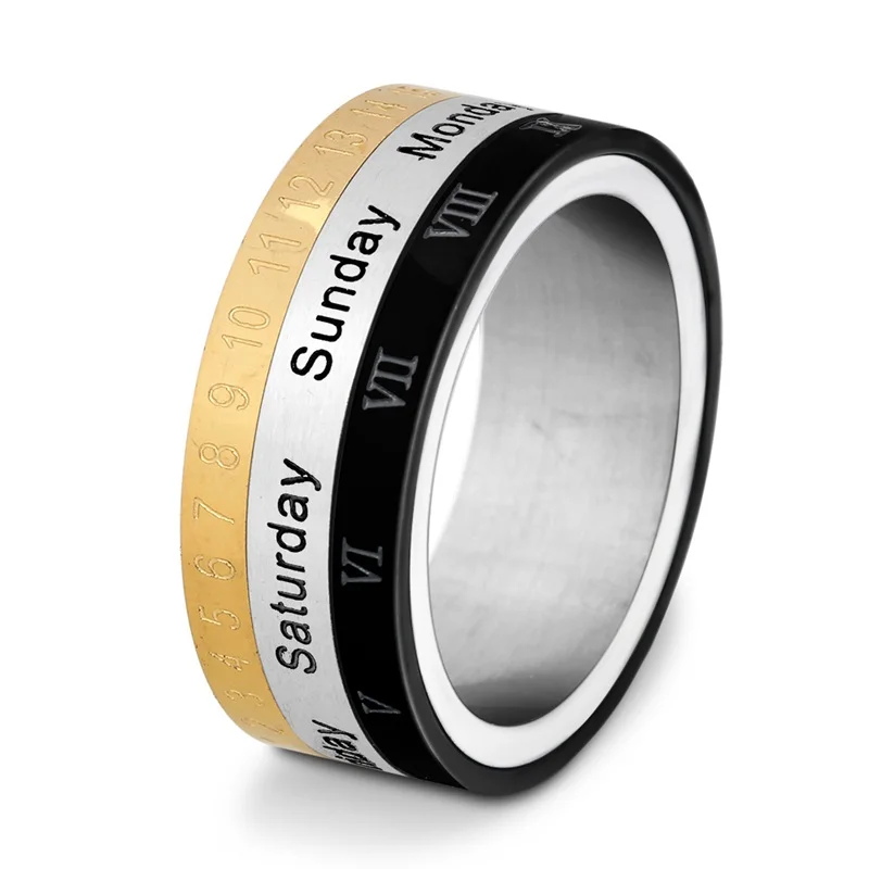 

Yiwu Ruigang Support OEM Stainless Steel Numeration Table Men Ring