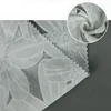 Flower custom design plain power knit 70 rayon 30 polyester burnout fabric