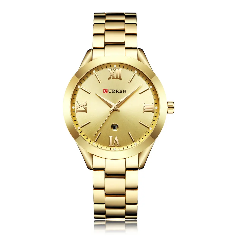 

CURREN 9007 Women Quartz Movement Watch Analog Auto Date Simple Wrist Watch, N/a