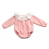 baby clothes wholesale new fashion girls romper spring solid baby girls rompers