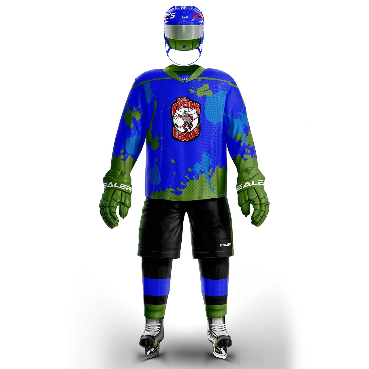 

Custom Team Sportswear Cheap Wholesale Sublimated Ice Hockey Jersey, Pantone color