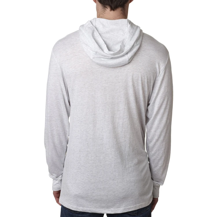 Custom Top Tee White Mens Long Sleeve T Shirt With Hood - Buy Casual ...