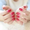 24 pieces Pure color simple ballet False Nails Gradeint 3d Natrual Manicure Press on false Nails Tips Daily