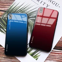 

Best Selling Phone Case For Xiaomi Redmi 7 Note 7 Mi 8 2S Gradient Tempered Glass Back Case New Style Fashion Phone Case