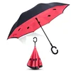 Ultra Large 27 inch Straight Car Umbrella Auto Open Inverted Umbrella Hands Free