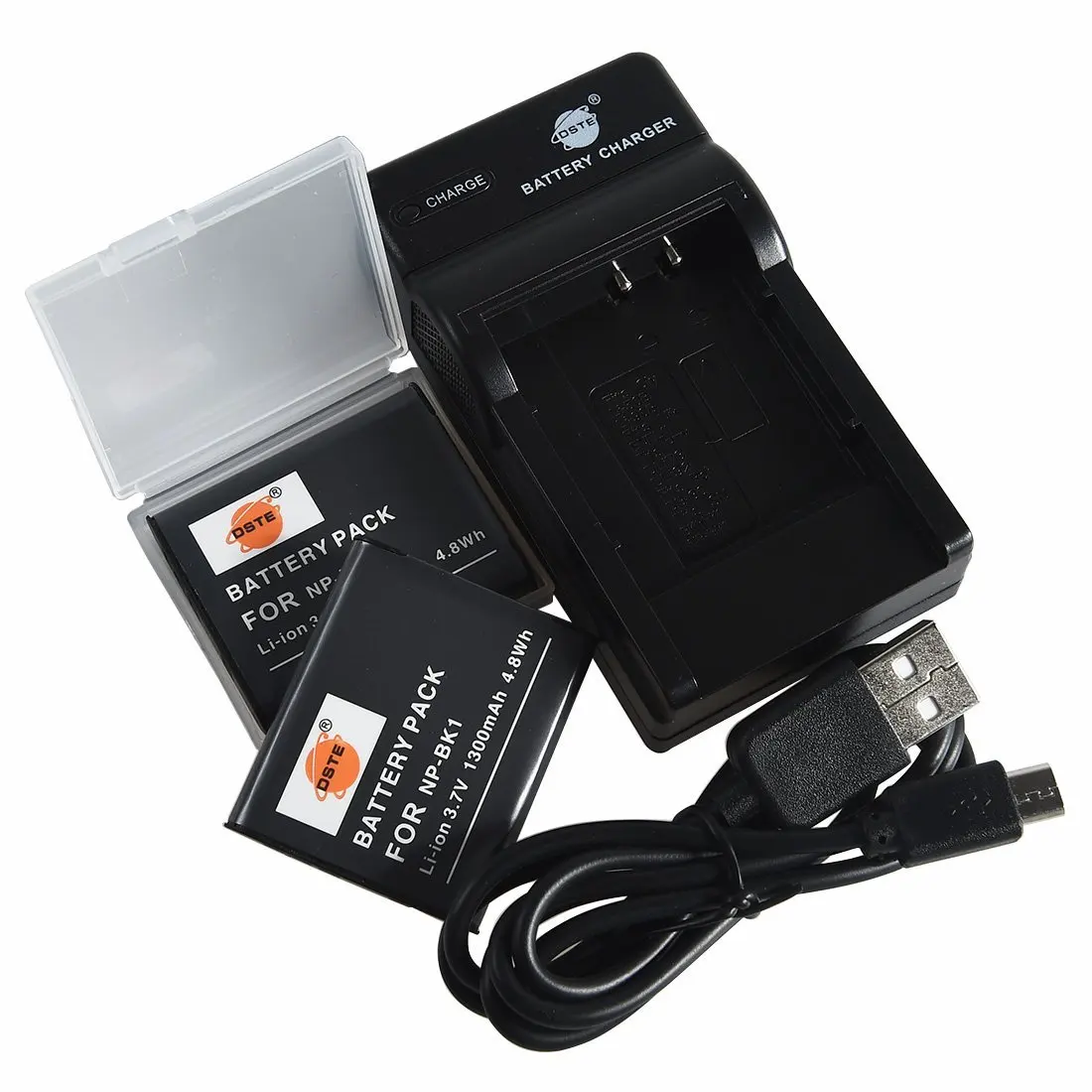 Get Quotations · DSTE NP-BK1 Li-ion Battery (2-Pack) and Micro USB