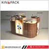 classic customer design curved perfume comined display counters with LED light