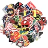 50 Pcs Marvel The Avengers Cartoon Sticker Waterproof For Laptop Moto Skateboard Luggage Guitar Decal Toy Stickers