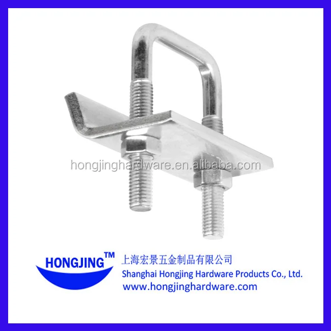 Stainless Steel Square U Bolt Beam Clamp For Channel - Buy Square U ...