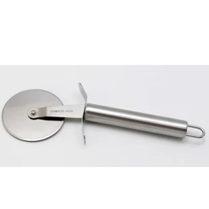 Image of Stainless Steel Pastry Pizza Pancake Pie Wheel Cutter Slicer Blade Food Cutter L
