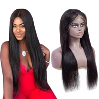 

130 150 180 Density 13x6 Deep Part Lace Front Human Hair wigs Brazilian Virgin Hair Straight Wave Lace Wig