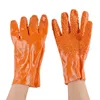 Brand SPC heavy duty safety open wrist PVC single dipped palm rough finish mechanic gloves