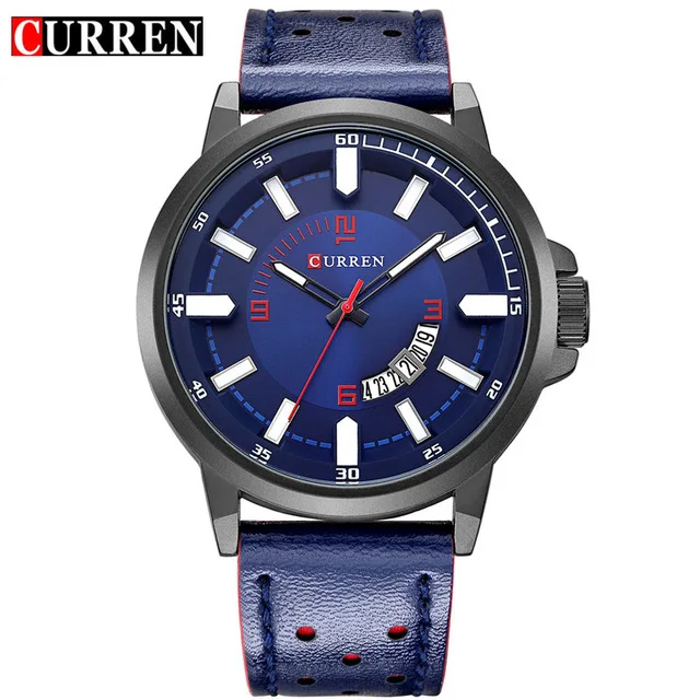 

CURREN 8228 Sport Watches Men Luxury Brand Leather Strap Men Army Military Wristwatches Clock Male Quartz Watch