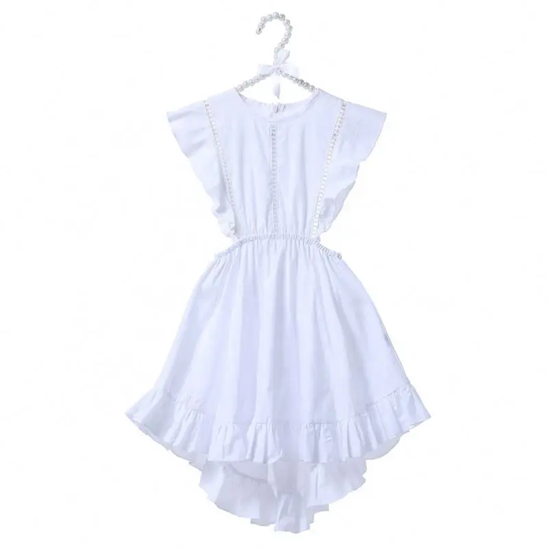 plain white flower girl dresses