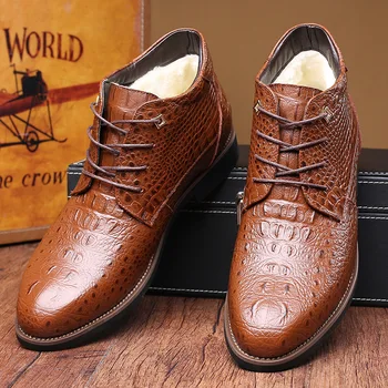 High Neck Leather Mens Formal Shoes 