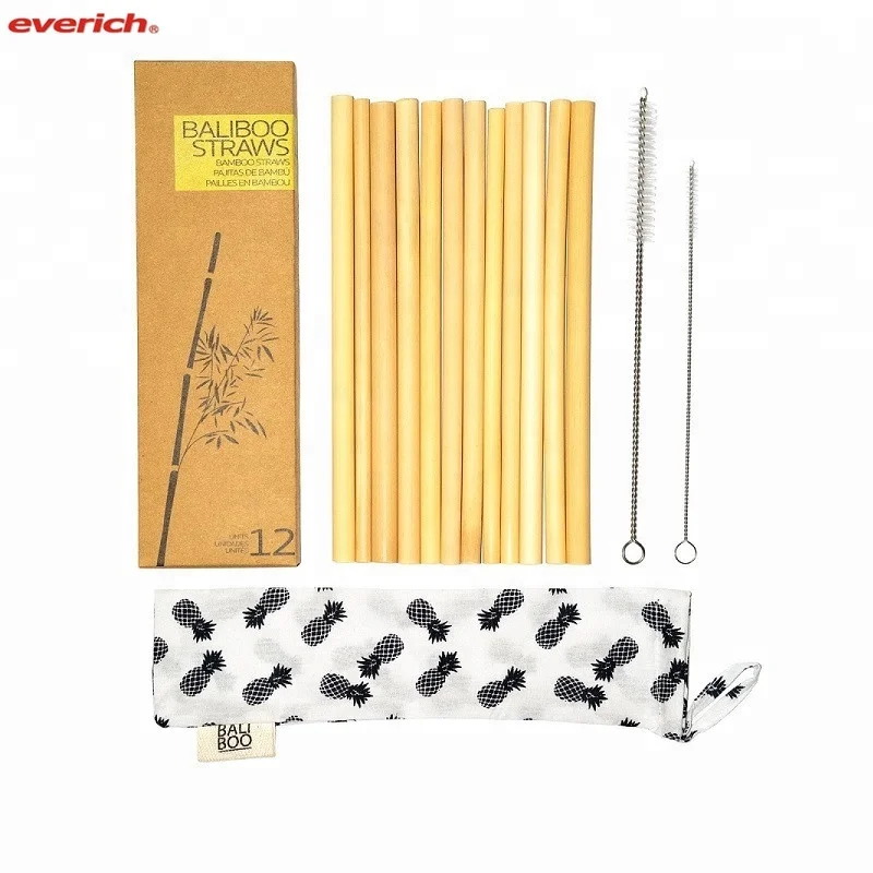 

Organic Straw Natural bamboo design for 23cm thin handmade bamboo straw, Customized