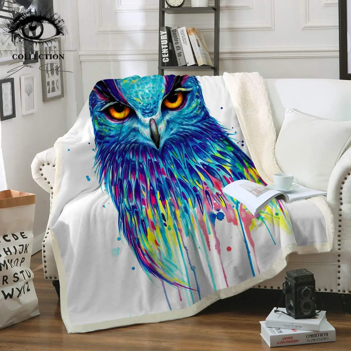 Cheap Owl Blanket Throw