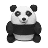 Baby play 100% cotton knitted panda plush stuffed toys