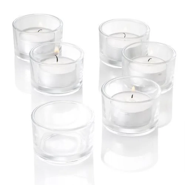 

White Matte Frosted Candle Jar Glass With Wood Lid