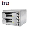 Stainless steel stove top pizza oven,hot selling commercial electric two deck oven