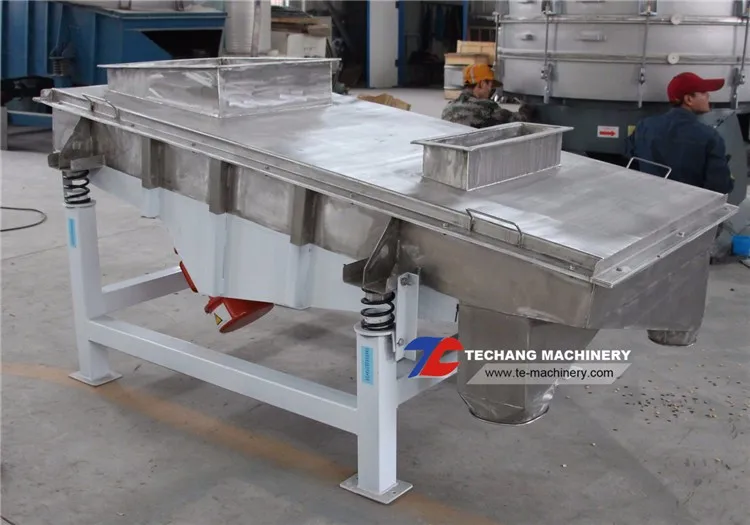 Electric Vibrating Sieve Stainless Steel Linear Powder Sieving Machine