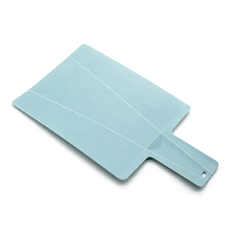 

Shovel shape fruit vegetable chopping board fold bending plastic cutting board, Blue;green