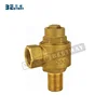 Threaded end brass ferrule