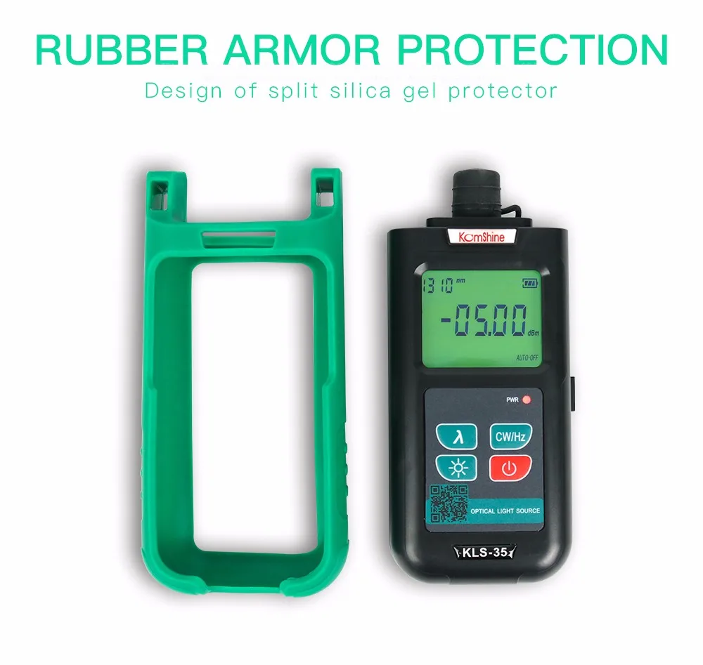 FTTH FTTX Optic fiber laser source KLS-35-S hand-held type fiber cable test tools w/SC+FC connector used with Power Meter