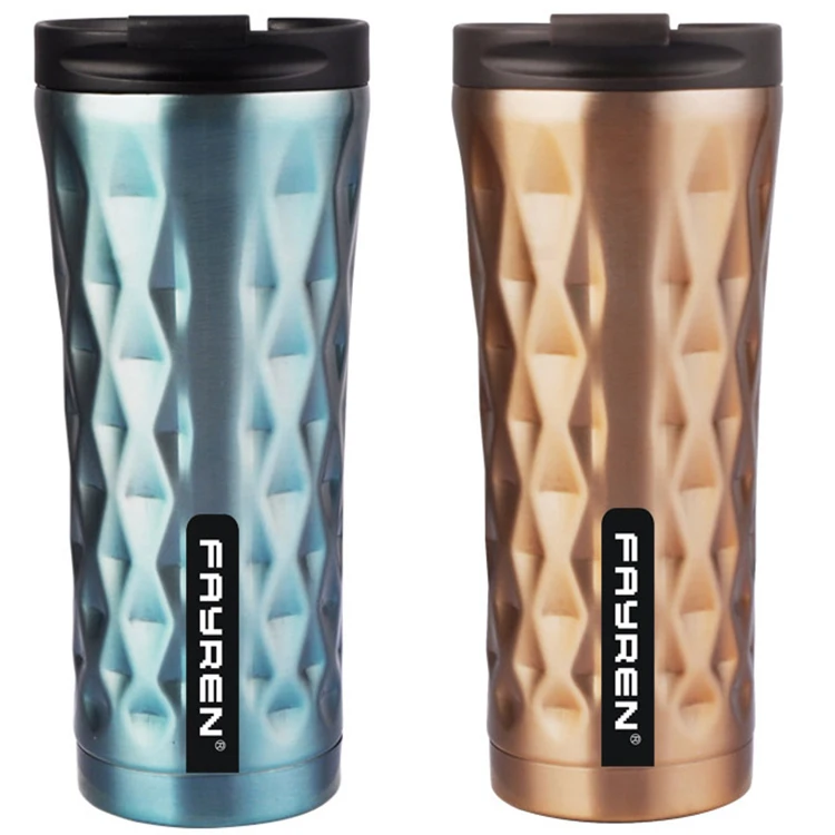 

Factory leak Proof vacuum thermo double walled stainless steel personalized auto coffee travel mug, Customized