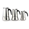 Promotion Stove Top Espresso Stainless Steel Moka Coffee Maker For Espresso Coffee FDA Test