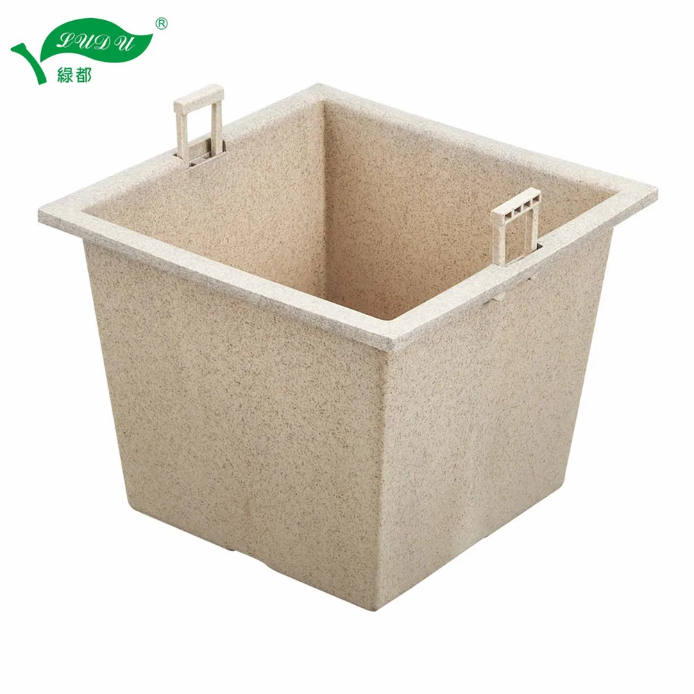 New Item Kd9941kd9943 Plastic Flower Pot With Inner Pot Self Watering