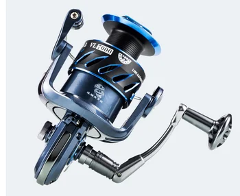 blue spinning reel