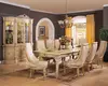 wood and slate top dining table
