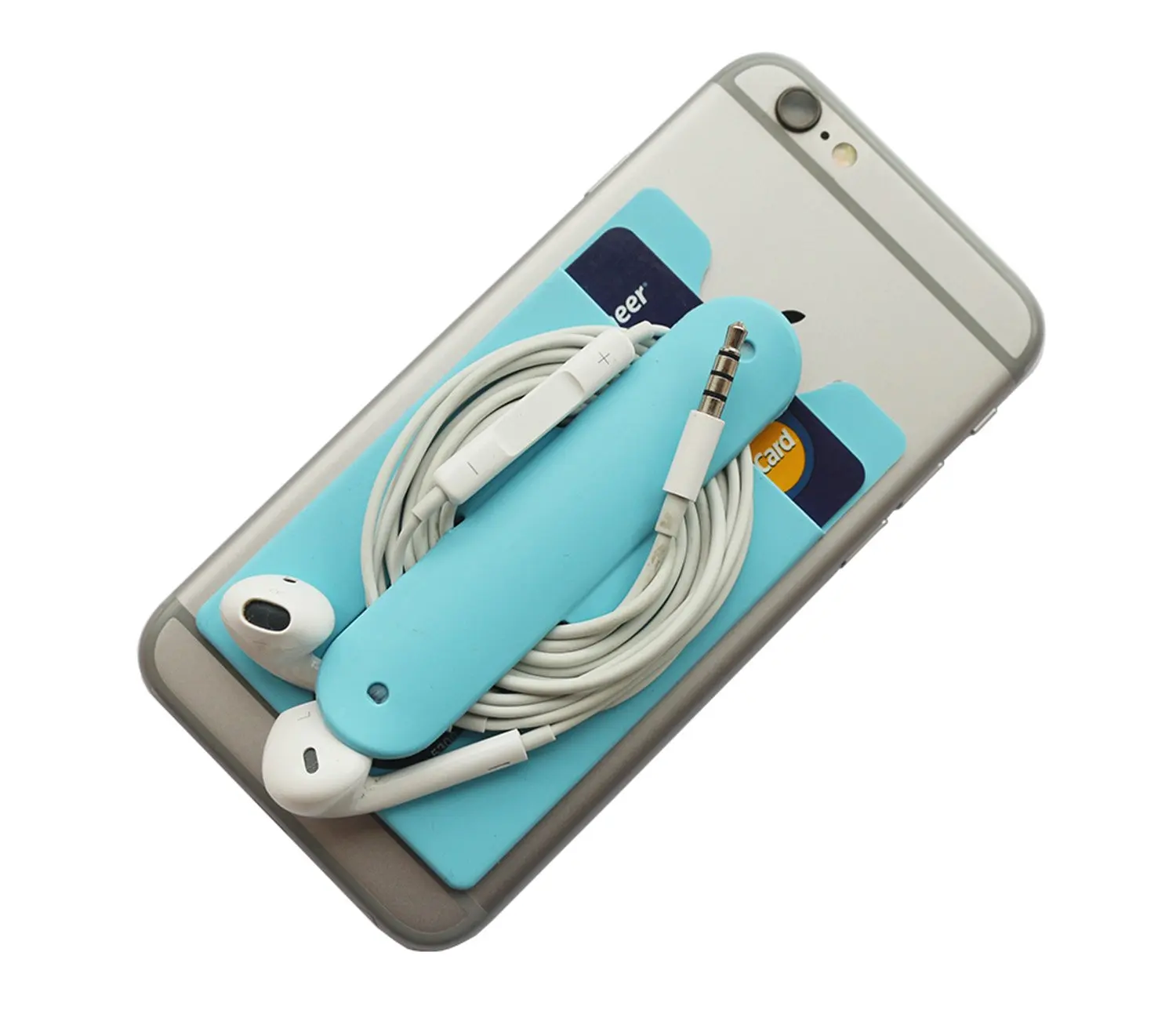 wallet credit id card cell mobile phone accessories silicone phone card holder gadget