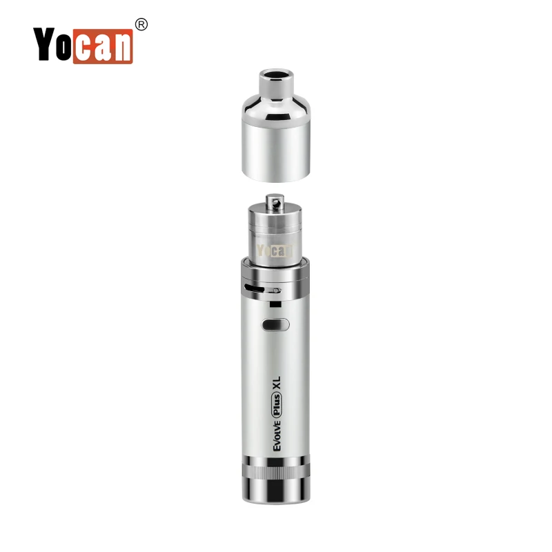 

2019 trending product Yocan evolve plus XL Kit wax vape pen with large capacity 1400mAh battery, Black;silver;champagne gold;rose gold;luminous color