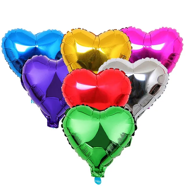 wholsale inflatable 18 inch red heart shape foil helium balloon