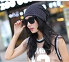 White and black Polka Dot Hats Women Beret Caps